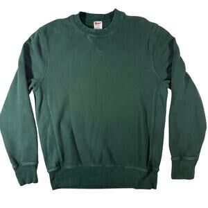 Vintage 90s J.Crew Sportswear NY Crew Sweatshirt Men's Small Emerald Green